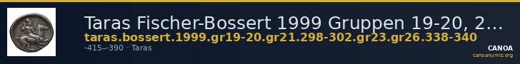 Taras Fischer-Bossert 1999 Gruppen 19-20, 21.298-302, 23, 26.338-40 — CANOA