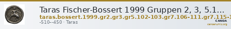 Taras Fischer-Bossert 1999 Gruppen 2, 3, 5.102-3, 7.115-7 — CANOA