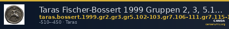 Taras Fischer-Bossert 1999 Gruppen 2, 3, 5.102-3, 7.115-7 — CANOA