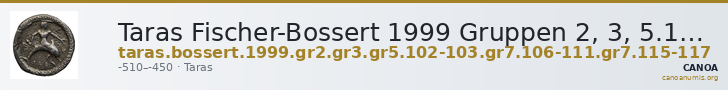 Taras Fischer-Bossert 1999 Gruppen 2, 3, 5.102-3, 7.115-7 — CANOA