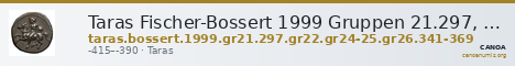 Taras Fischer-Bossert 1999 Gruppen 21.297, 22, 24-25, 26.341-369 — CANOA