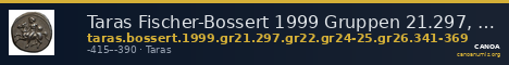 Taras Fischer-Bossert 1999 Gruppen 21.297, 22, 24-25, 26.341-369 — CANOA