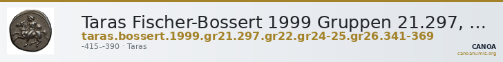 Taras Fischer-Bossert 1999 Gruppen 21.297, 22, 24-25, 26.341-369 — CANOA