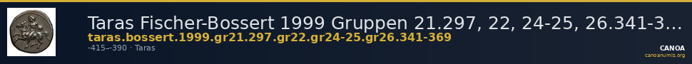 Taras Fischer-Bossert 1999 Gruppen 21.297, 22, 24-25, 26.341-369 — CANOA