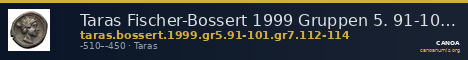 Taras Fischer-Bossert 1999 Gruppen 5. 91-101, 7.112-4 — CANOA