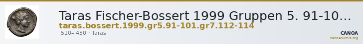 Taras Fischer-Bossert 1999 Gruppen 5. 91-101, 7.112-4 — CANOA