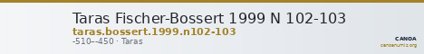 Taras Fischer-Bossert 1999 N 102-103 — CANOA