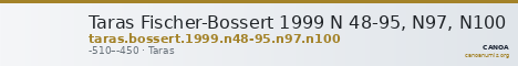 Taras Fischer-Bossert 1999 N 48-95, N97, N100 — CANOA