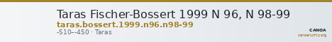 Taras Fischer-Bossert 1999 N 96, N 98-99 — CANOA