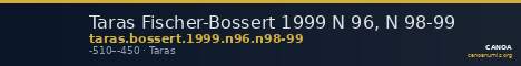 Taras Fischer-Bossert 1999 N 96, N 98-99 — CANOA