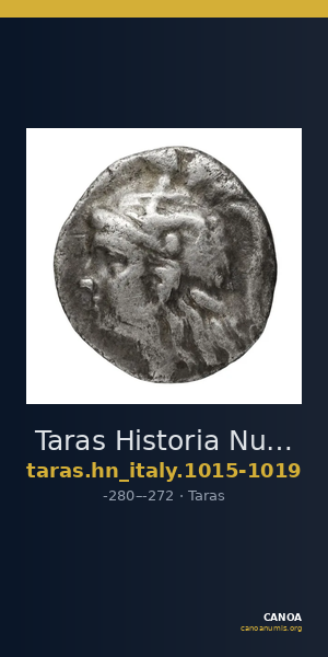 Taras Historia Numorum Italy 1015-19 — CANOA