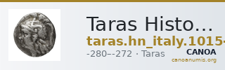 Taras Historia Numorum Italy 1015-19 — CANOA