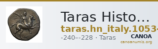Taras Historia Numorum Italy 1053-59 — CANOA