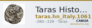Taras Historia Numorum Italy 1061 — CANOA