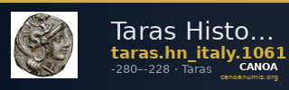 Taras Historia Numorum Italy 1061 — CANOA