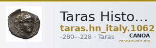 Taras Historia Numorum Italy 1062 — CANOA