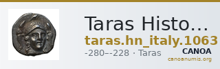 Taras Historia Numorum Italy 1063 — CANOA