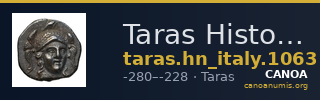 Taras Historia Numorum Italy 1063 — CANOA