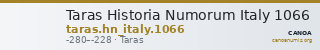 Taras Historia Numorum Italy 1066 — CANOA
