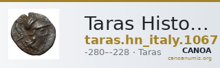 Taras Historia Numorum Italy 1067 — CANOA