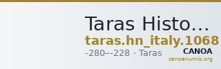 Taras Historia Numorum Italy 1068 — CANOA