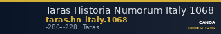 Taras Historia Numorum Italy 1068 — CANOA