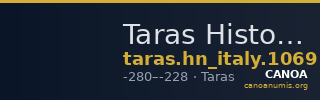 Taras Historia Numorum Italy 1069 — CANOA