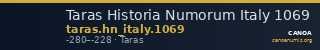 Taras Historia Numorum Italy 1069 — CANOA