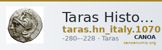Taras Historia Numorum Italy 1070 — CANOA