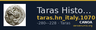 Taras Historia Numorum Italy 1070 — CANOA