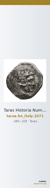 Taras Historia Numorum Italy 1071 — CANOA