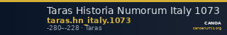 Taras Historia Numorum Italy 1073 — CANOA