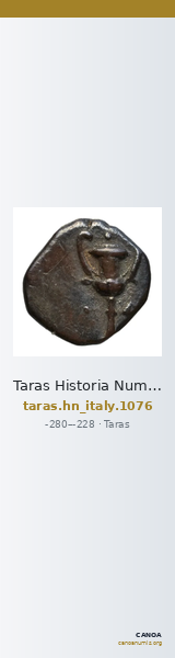 Taras Historia Numorum Italy 1076 — CANOA