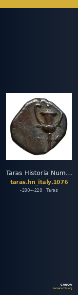 Taras Historia Numorum Italy 1076 — CANOA