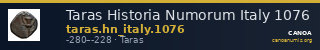 Taras Historia Numorum Italy 1076 — CANOA