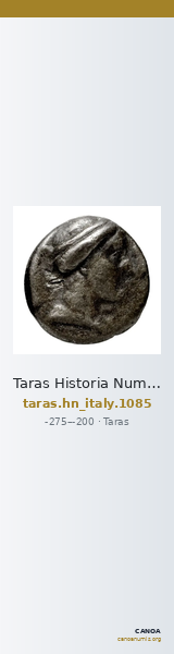 Taras Historia Numorum Italy 1085 — CANOA
