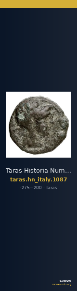 Taras Historia Numorum Italy 1087 — CANOA