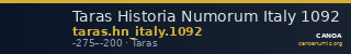 Taras Historia Numorum Italy 1092 — CANOA