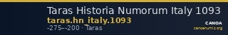 Taras Historia Numorum Italy 1093 — CANOA