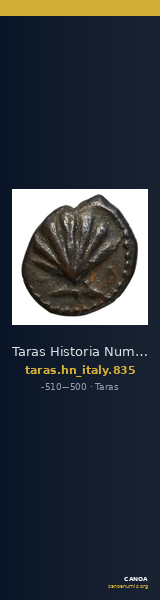 Taras Historia Numorum Italy 835 — CANOA