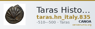 Taras Historia Numorum Italy 835 — CANOA