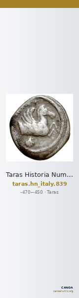 Taras Historia Numorum Italy 839 — CANOA