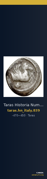 Taras Historia Numorum Italy 839 — CANOA