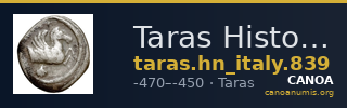 Taras Historia Numorum Italy 839 — CANOA