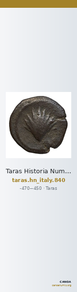 Taras Historia Numorum Italy 840 — CANOA