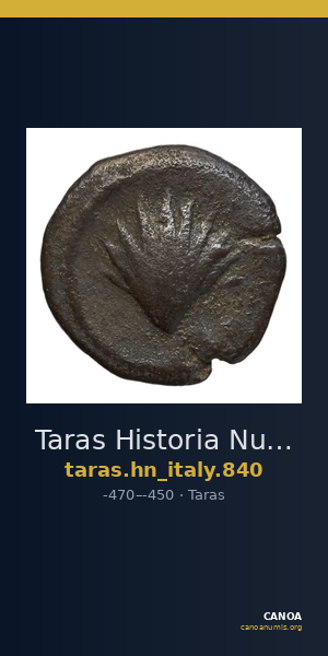Taras Historia Numorum Italy 840 — CANOA