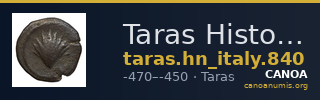 Taras Historia Numorum Italy 840 — CANOA