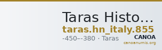 Taras Historia Numorum Italy 855 — CANOA