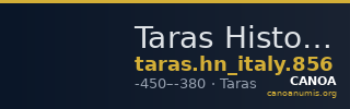 Taras Historia Numorum Italy 856 — CANOA