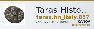 Taras Historia Numorum Italy 857 — CANOA